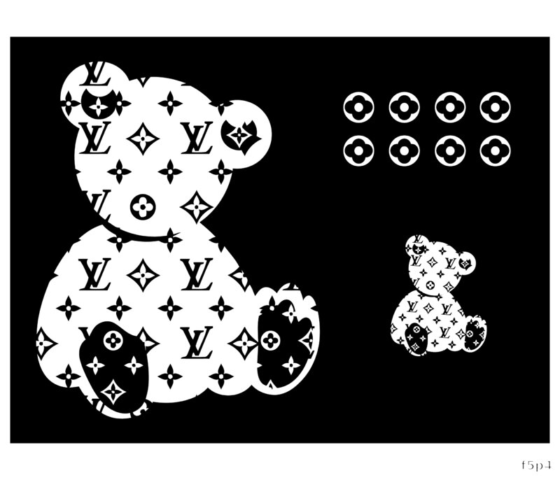 Stylish Bear Print