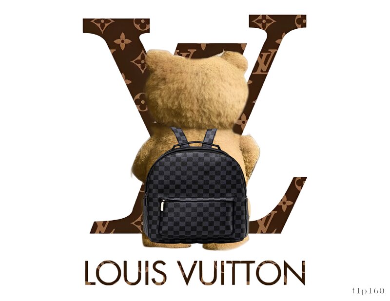 Stylish Bear with Backpack