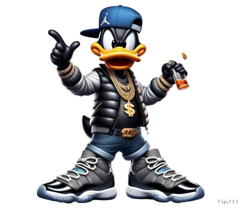Stylish Duck Character
