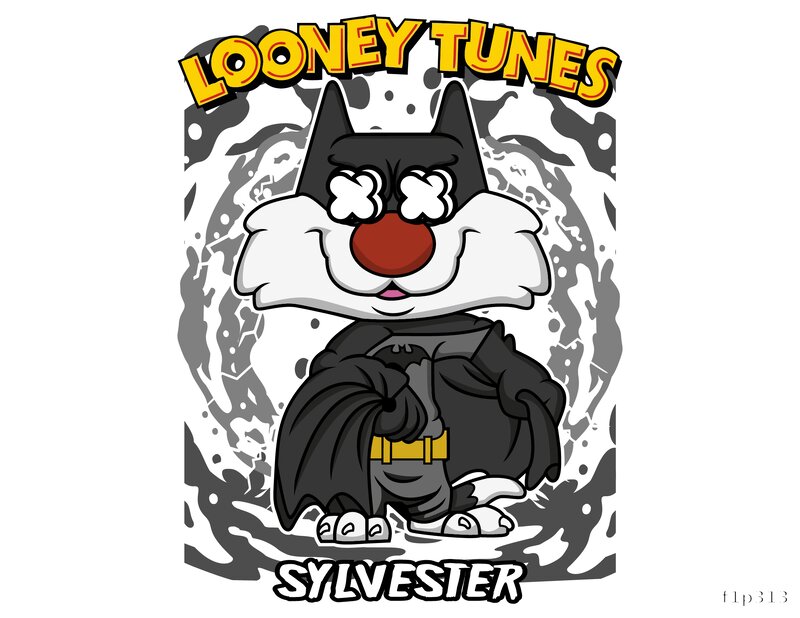 Sylvester the Cat in a Superhero Costume