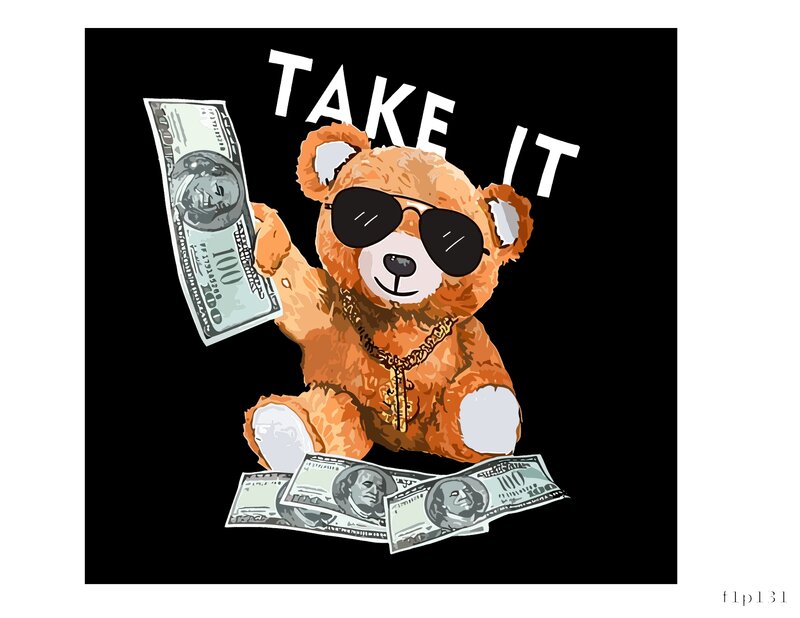 Take It Bear Print