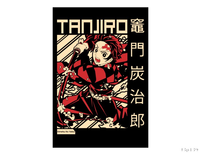 Tanjiro DTF Design