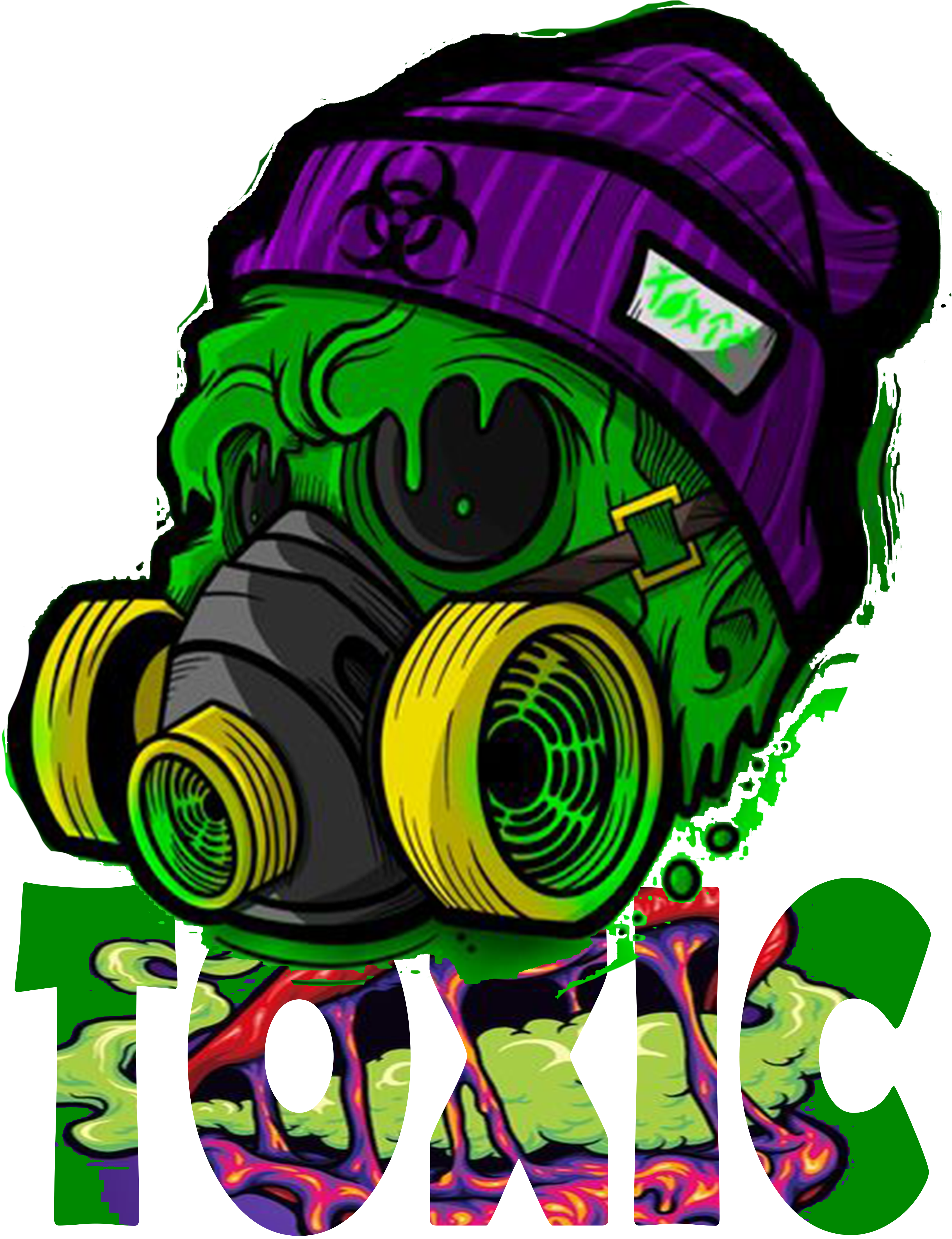 Toxic Skull Graphic