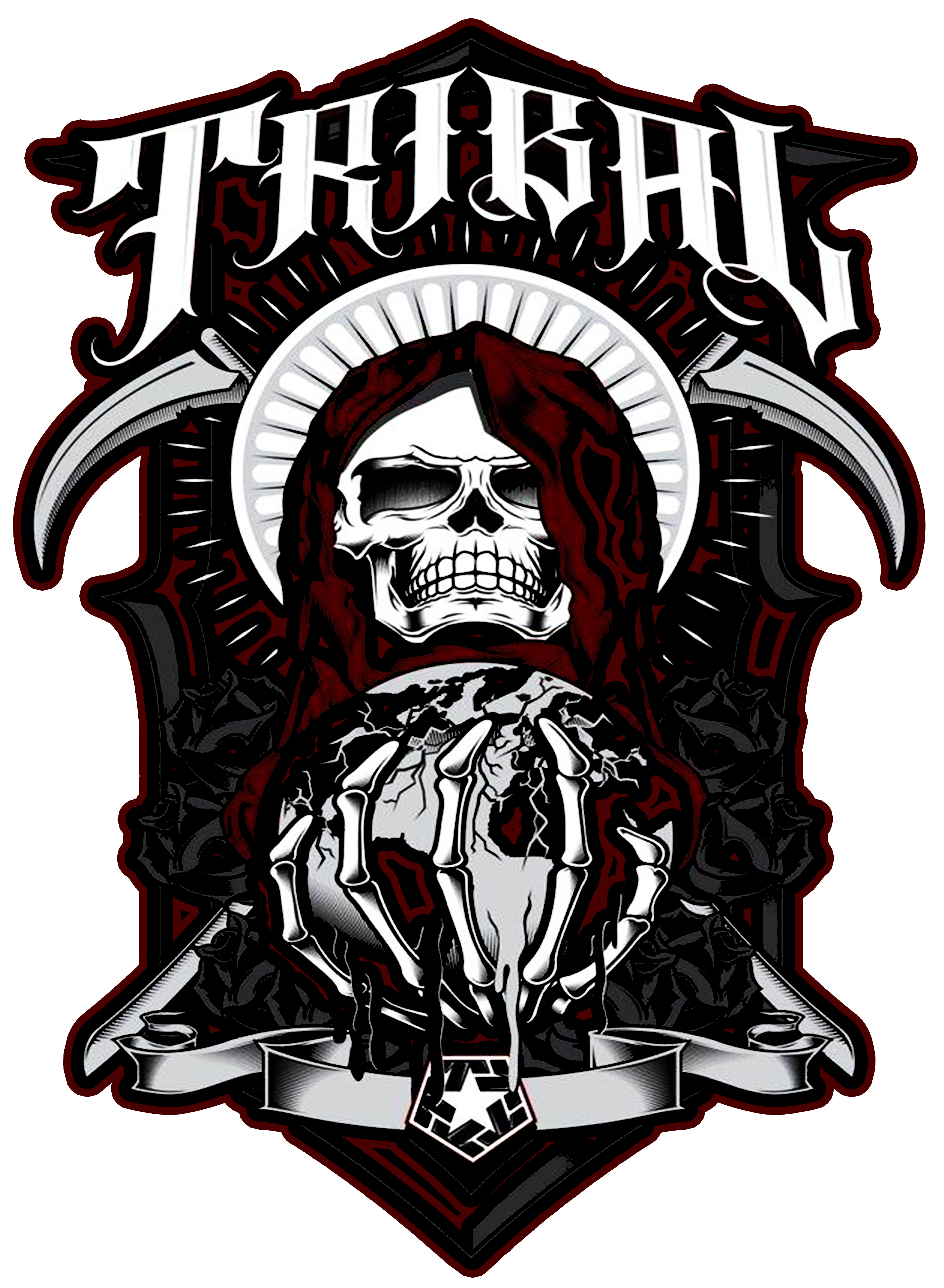Tribal Skull Design