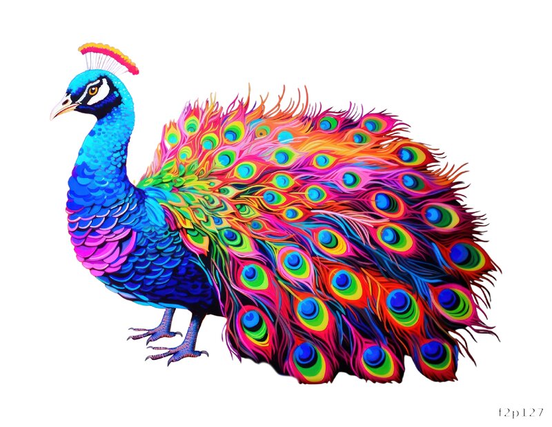 Vibrant Peacock