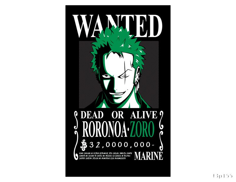 Wanted: Roronoa Zoro