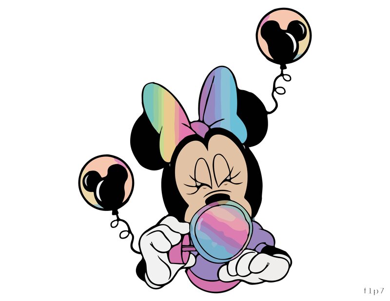 Whimsical Minnie Mouse