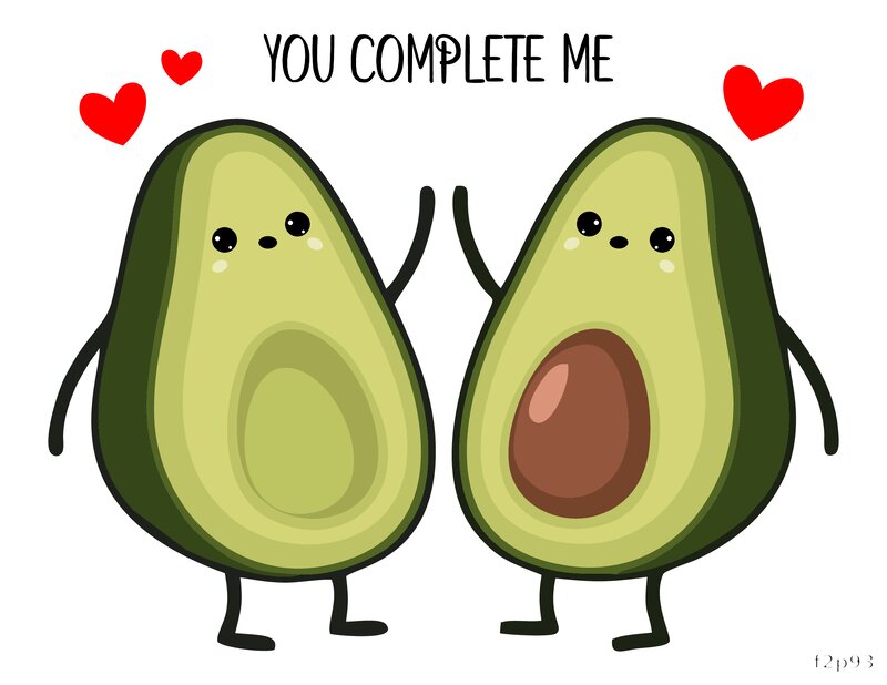 You Complete Me Avocados