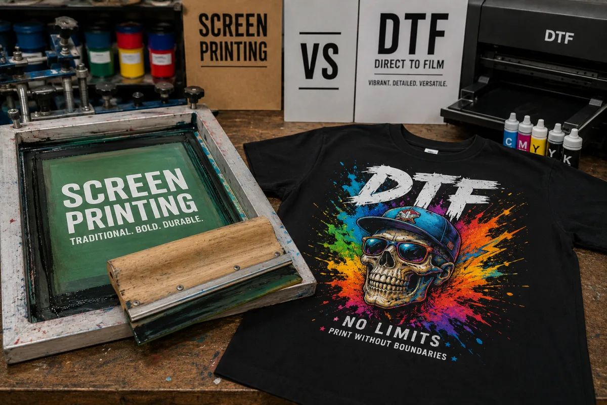 DTF vs Sérigraphie : Quelle Technique Choisir ?